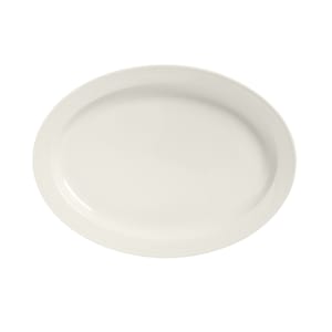 024-950038423 13-1/4" x 9-5/8"Oval Cascade Platter - Porcelain, Ivory