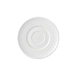 024-999013500 6" Round Eos Constellation Saucer - Porcelain, Lunar White