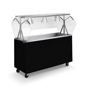 175-3871546 46" Affordable Portable™ Cold Food Bar - (3) Pan Capacity, Floor Model, Black