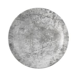 450-FN461 7" Round Maker's Urban Plate - Ceramic, Steel Grey