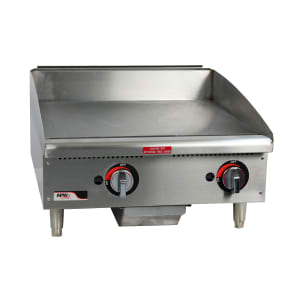 011-GGM48SLP 48" Gas Griddle w/ Manual Controls - 1" Steel Plate, Liquid Propane