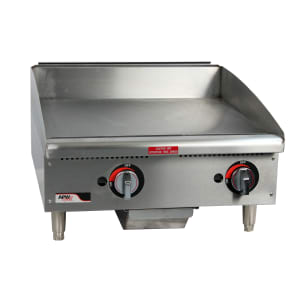 011-GGT24SNG 24" Gas Griddle w/ Thermostatic Controls - 1" Steel Plate, Natural Gas