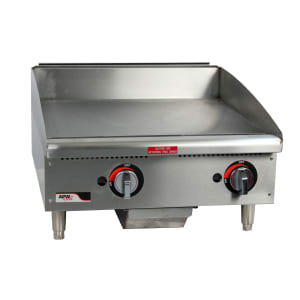 011-GGT18SNG 18" Gas Griddle w/ Thermostatic Controls - 3/4" Steel Plate, Natural Gas