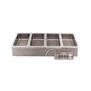 011-HFW4DS240 Drop-In Hot Food Well w/ (4) Full Size Pan Capacity, 240v/3ph