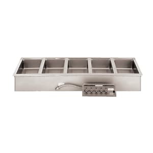 011-HFW5DS240 Drop-In Hot Food Well w/ (5) Full Size Pan Capacity, 240v/3ph