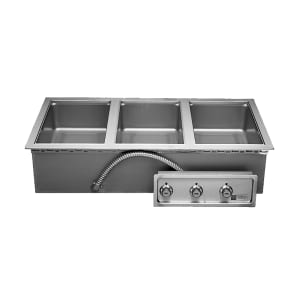 011-HFW3DS240 Drop-In Hot Food Well w/ (3) Full Size Pan Capacity, 240v/3ph