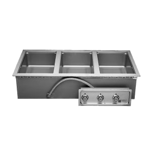 011-HFW3S240 Drop-In Hot Food Well w/ (3) Full Size Pan Capacity, 240v/3ph