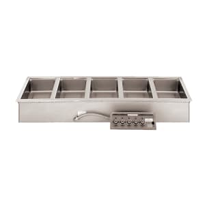 011-HFW5DS208 Drop-In Hot Food Well w/ (5) Full Size Pan Capacity, 208v/3ph