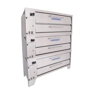 455-3153LP Super Deck Floor Model Triple Pizza Deck Oven - Liquid Propane