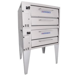 455-252LP Super Deck Floor Model Double Pizza Deck Oven - Liquid Propane