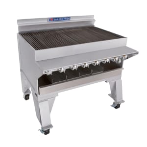 455-CH8NG 43" Gas Charbroiler w/ Cast Iron Grates, Natural Gas