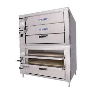 455-GP62NG HearthBake Countertop Quadruple Multi-Purpose Deck Oven - Natural Gas