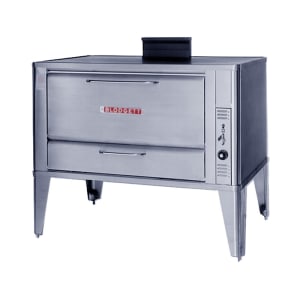015-966DOUBLENG Floor Model Double Multi-Purpose Deck Oven - Natural Gas