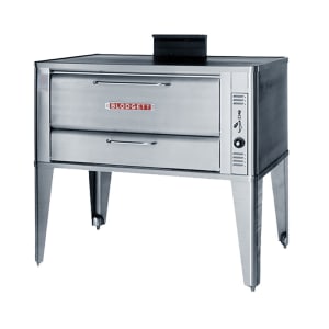 015-951DOUBLENG Floor Model Double Multi-Purpose Deck Oven - Natural Gas