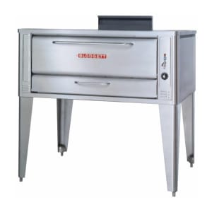 015-1048SINGLENG Floor Model Single Pizza Deck Oven - Natural Gas