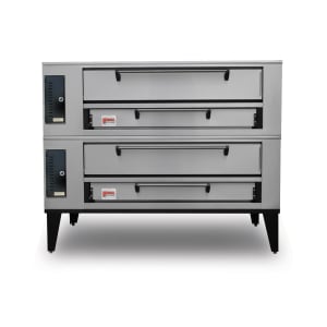 015-1048DOUBLELP Floor Model Double Pizza Deck Oven - Liquid Propane