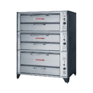 015-961961951LP Floor Model Triple Multi-Purpose Deck Oven - Liquid Propane