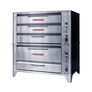 015-981951LP Floor Model Triple Multi-Purpose Deck Oven - Liquid Propane
