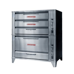 015-981966LP Floor Model Triple Multi-Purpose Deck Oven - Liquid Propane