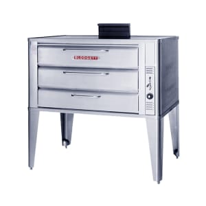 015-981SINGLENG Floor Model Double Multi-Purpose Deck Oven - Natural Gas