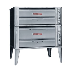 015-961951LP Floor Model Double Multi-Purpose Deck Oven - Liquid Propane