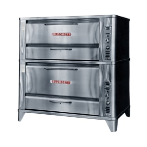 015-961966NG Floor Model Double Multi-Purpose Deck Oven - Natural Gas