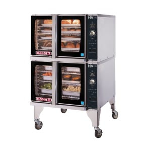 015-HV100GADDLNG HydroVection™ Single Full Size Natural Gas Convection Oven - Stacking Kit, 60,000 BTU