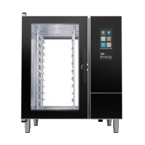 015-INVOQ101BEPT2403 INVOQ Single Full Size Pass-Thru Combi Oven - Boiler & Injection, 240v/3ph