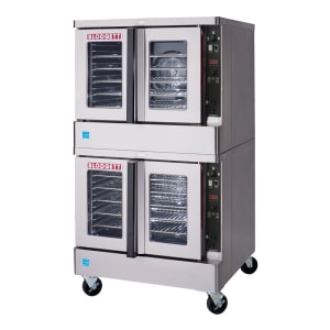 015-MV200DBL2202401 Bakery Depth Double Full Size Electric Convection Oven - 22kW, 220-240v/1ph