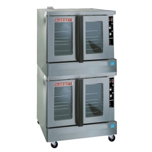 015-ZEPH1GESDBLMNG Zephaire Double Full Size Natural Gas Convection Oven - 90,000 BTU