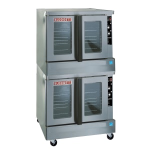 015-ZEPH2EDBLM2201 Zephaire Bakery Depth Double Full Size Electric Convection Oven - 22kW, 220-240v/1ph