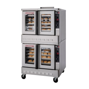 015-ZEPH1GDBLMLP Zephaire Double Full Size Liquid Propane Gas Convection Oven - 100,000 BTU