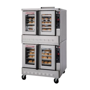 015-ZEPH1GDBLMNG Zephaire Double Full Size Natural Gas Convection Oven - 100,000 BTU