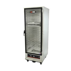 503-HL218 Full Height Non-Insulated Mobile Heated Cabinet w/ (18) Pan Capacity, 120v