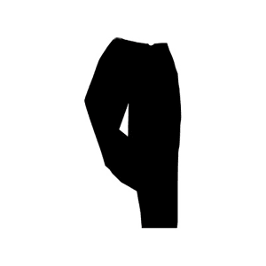 752-RZFBPANT2X Chef Pants w/ Elastic Waist - Poly/Cotton, Black, 2X