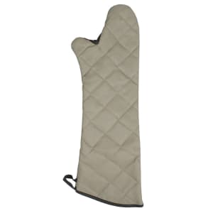 752-CL2PX24ELBETF1 24" Conventional Oven Mitt - Pyrotex®, Beige/Black