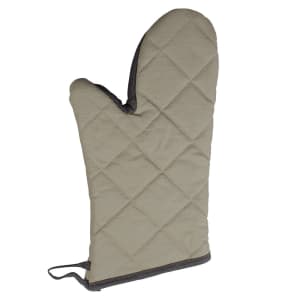 752-CL2PX25BETF1 15" Conventional Oven Mitt - Forearm Length, Beige/Black