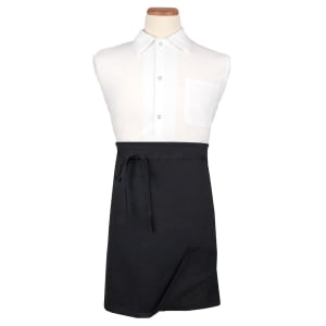 752-CL4WABK1 Waist Apron - 32" x 21 1/2", Cotton/Poly, Black