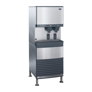 608-110FB425AS 425 lb Floor Model Water & Nugget Ice Dispenser - 90 lb Storage, Cup Fill, 115v