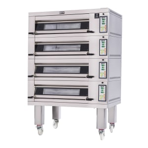 013-2T42083 Artisan Stone Floor Model Quadruple Bakery Deck Oven - 208v