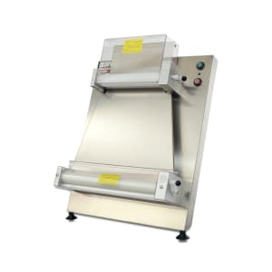 013-DL18P120 Dough Sheeter w/ 2 Rollers, Stainless Infeed Chute, 120v