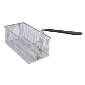 605-BASKET1530 Fryer Basket w/ Uncoated Handle & Rear Hook, 13 1/2" x 7" x 5 3/4"