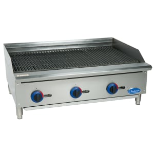 605-C36CBSR 36" Countertop  Gas Charbroiler w/ Heavy Duty Grates, Radiant, Stainless