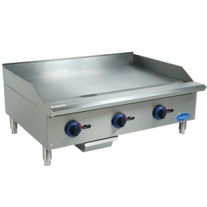 605-C36GG 36" Gas Griddle w/ Manual Controls - 3/4" Steel Plate, Convertible