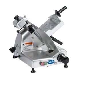 605-G10 Manual Meat & Cheese Slicer w/ 10" Blade, Belt Driven, Aluminum, 1/3 hp