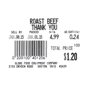605-E11 Labels, Case of 12 Rolls, 835 Labels per Roll, Label Size 2 9/25 x 1 79/100"