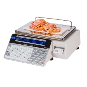 605-GSP30A 30 lb Price Computing Label Printing Scale - Front & Back Display, 115v