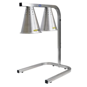 605-WL2 2 Bulb Heat Lamp w/ Adjustable Arm, Aluminum, 120v