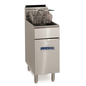 406-IFS40NG Gas Fryer - (1) 40 lb Vat, Floor Model, Natural Gas