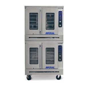 406-ICV2NG Double Full Size Natural Gas Convection Oven - 140,000 BTU 